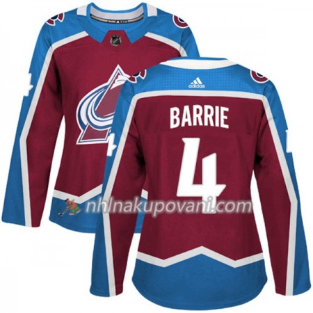 Colorado Avalanche Dresy Tyson Barrie 4 Adidas 2017-2018 Červená Authentic - Dámské